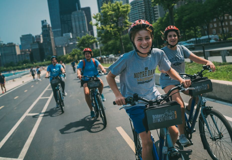 Chicago: downtown family food tour by bike with sightseeing an in depth look at the tour experience