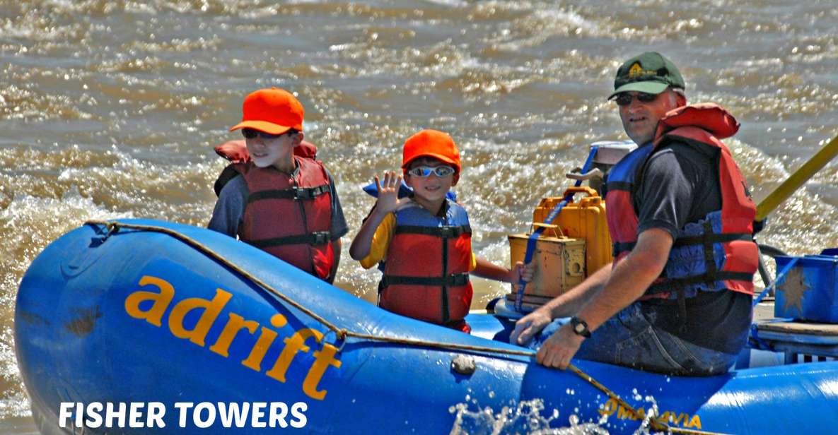 Colorado river rafting: half day morning at fisher towers the highlight of professor valley