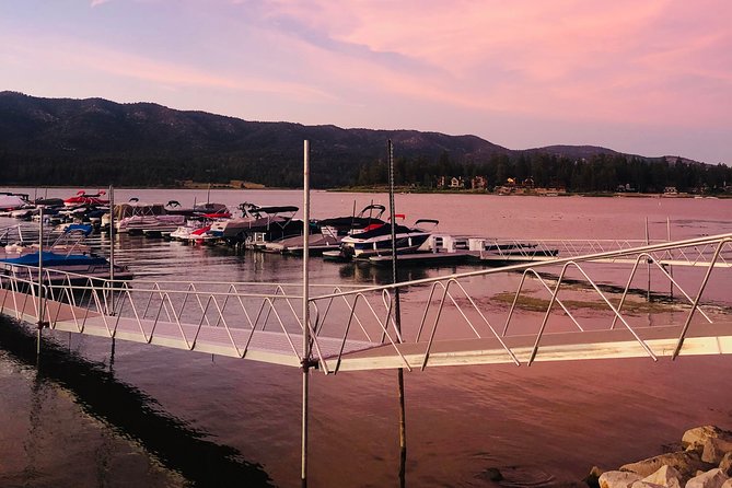 Guided hiking tour in big bear with sunset champagne toast on private dock in view of the reviews