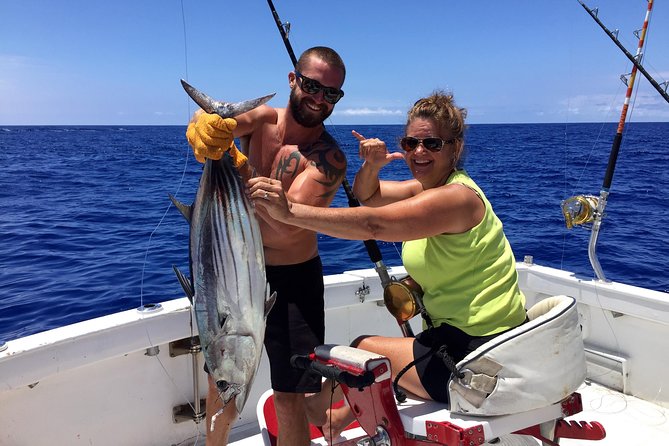 Kona hawaii fishing/snorkel large group private charter on oe ii an honest look at the experience