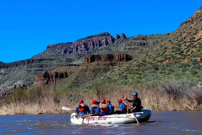 Salt river whitewater rafting full day with lunch on the water: rapid fire rides & stunning scenery