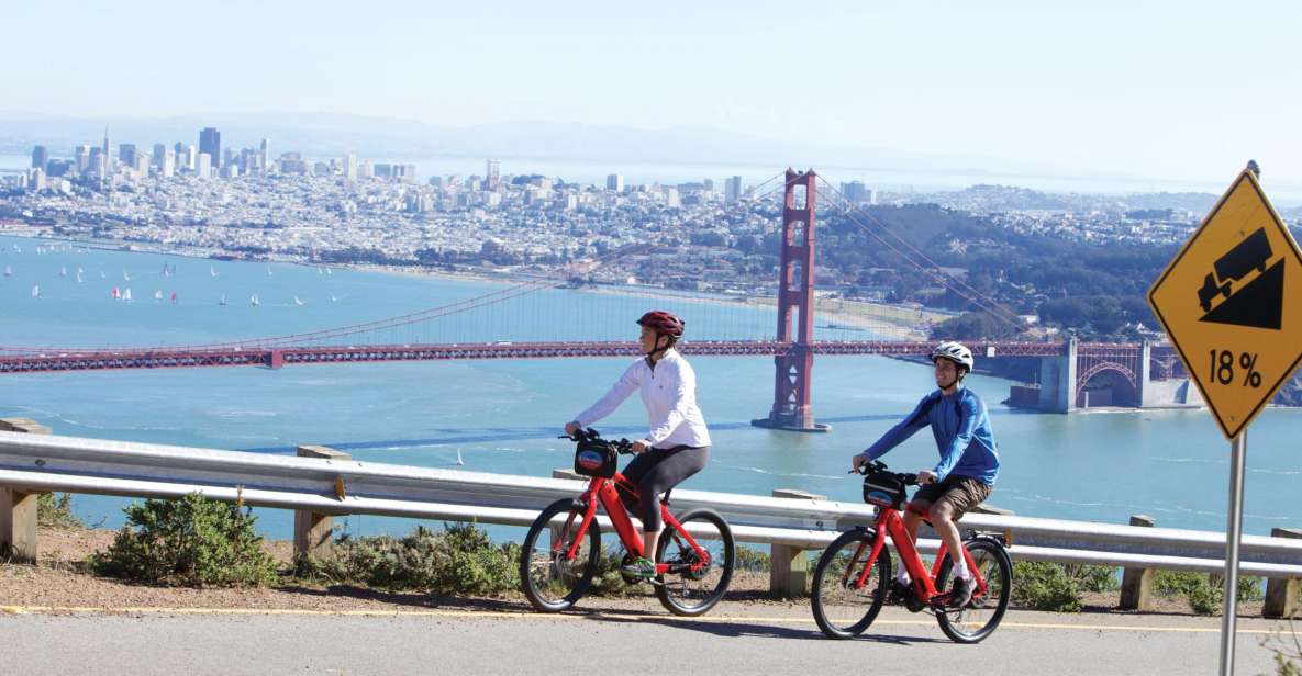 San francisco: electric bike rental with ferry option highlights of the electric bike rental tour