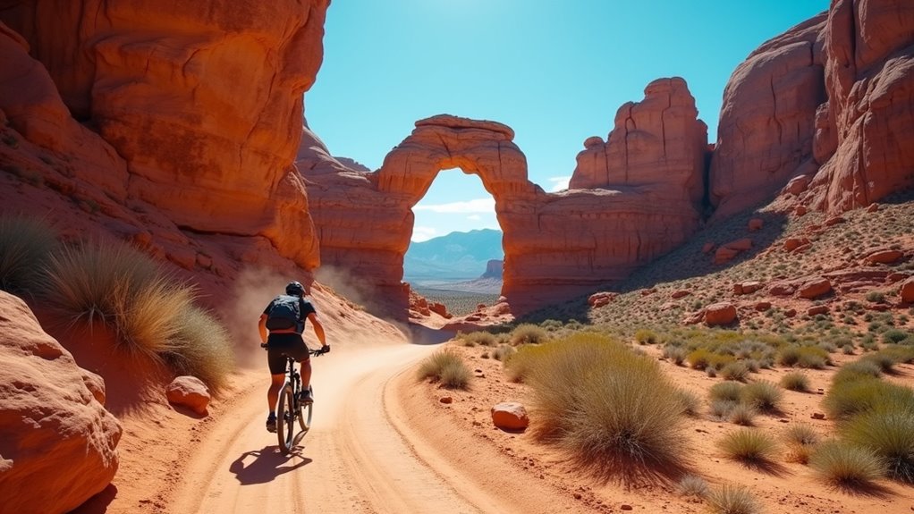 biking trails in arches