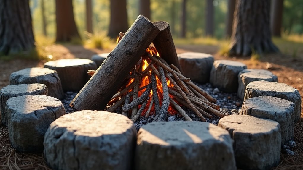 build a teepee fire structure