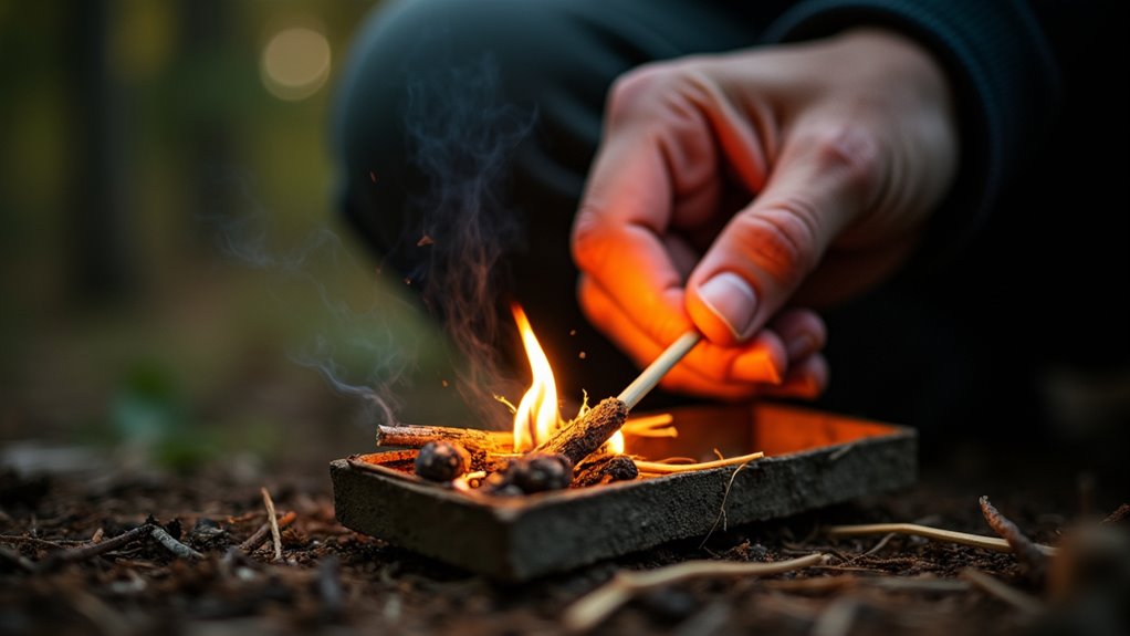 build fire with matches