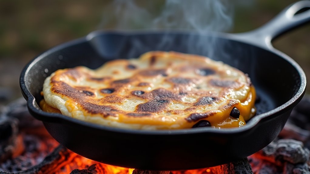 campfire black bean quesadillas