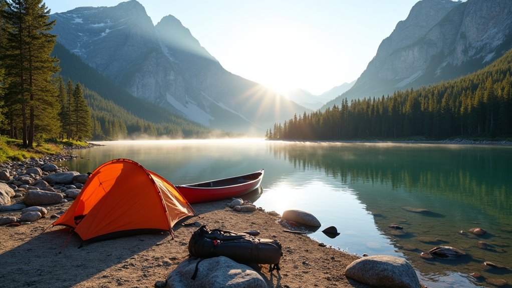 canoe camping scenic adventure