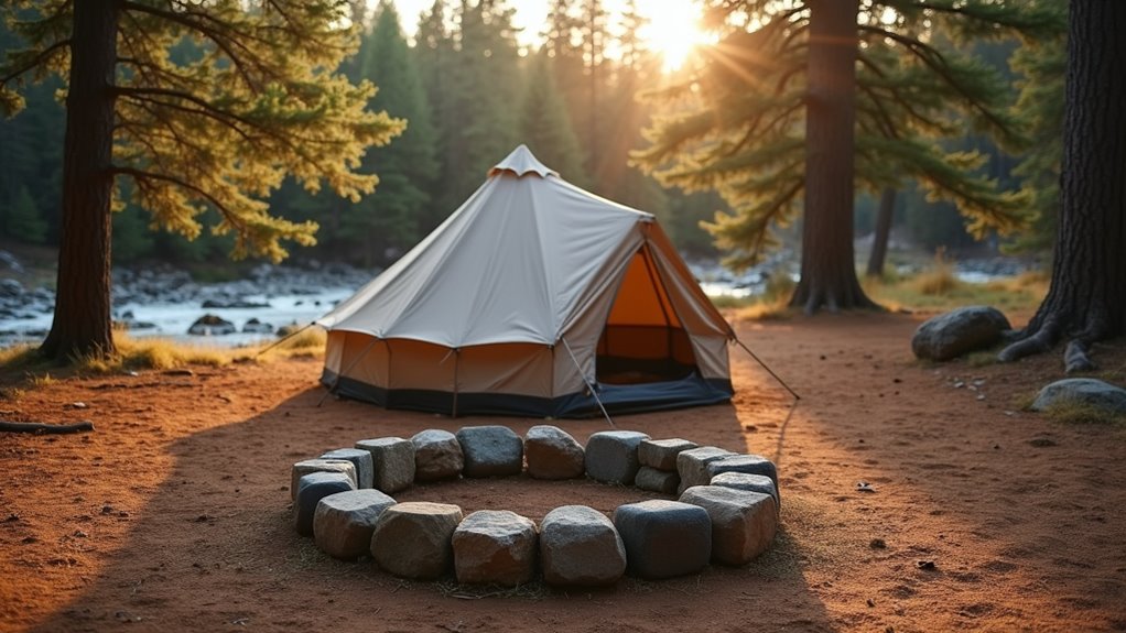 choose safe campfire location