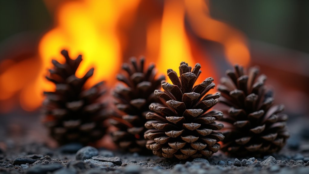 cones fuel cozy fires