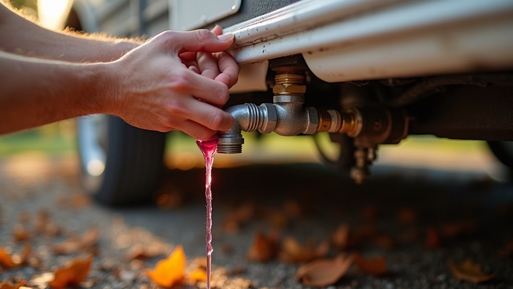 drain blow out antifreeze