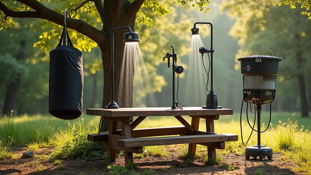 durable lightweight efficient camp shower