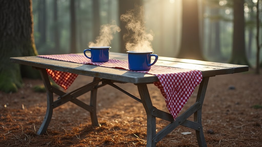 foldable outdoor table option