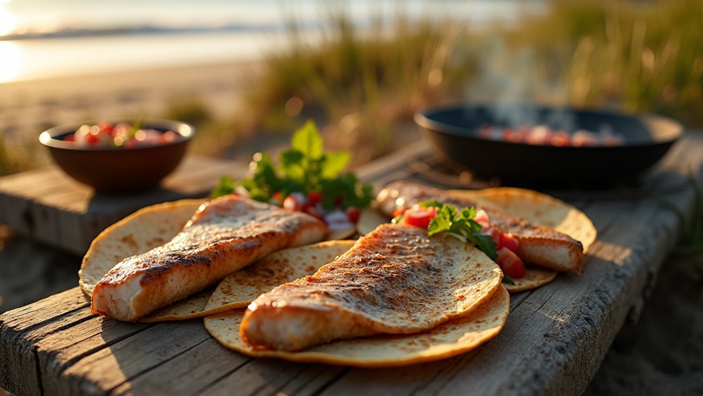 fresh grilled fish tacos