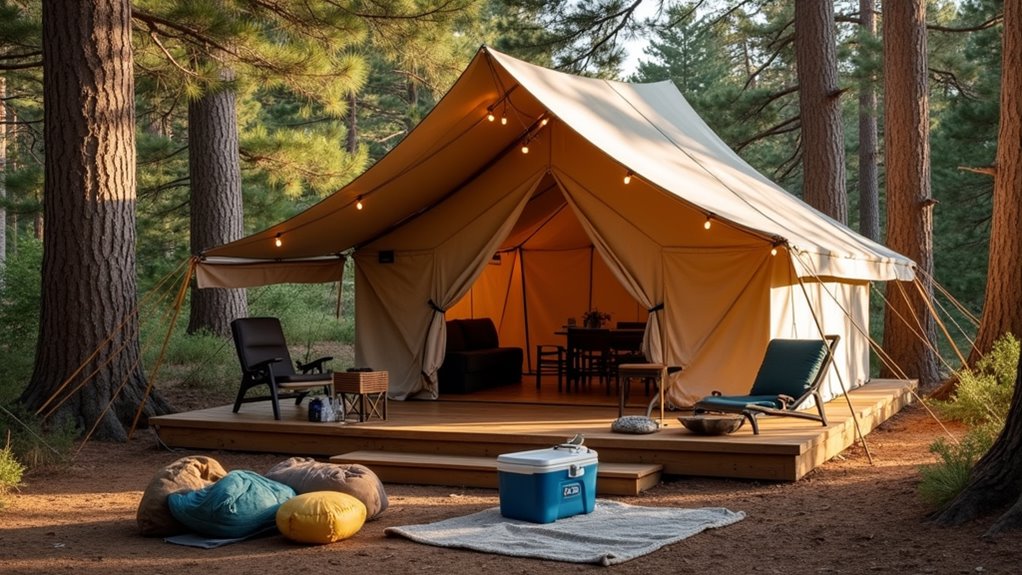 glamping tips for comfort
