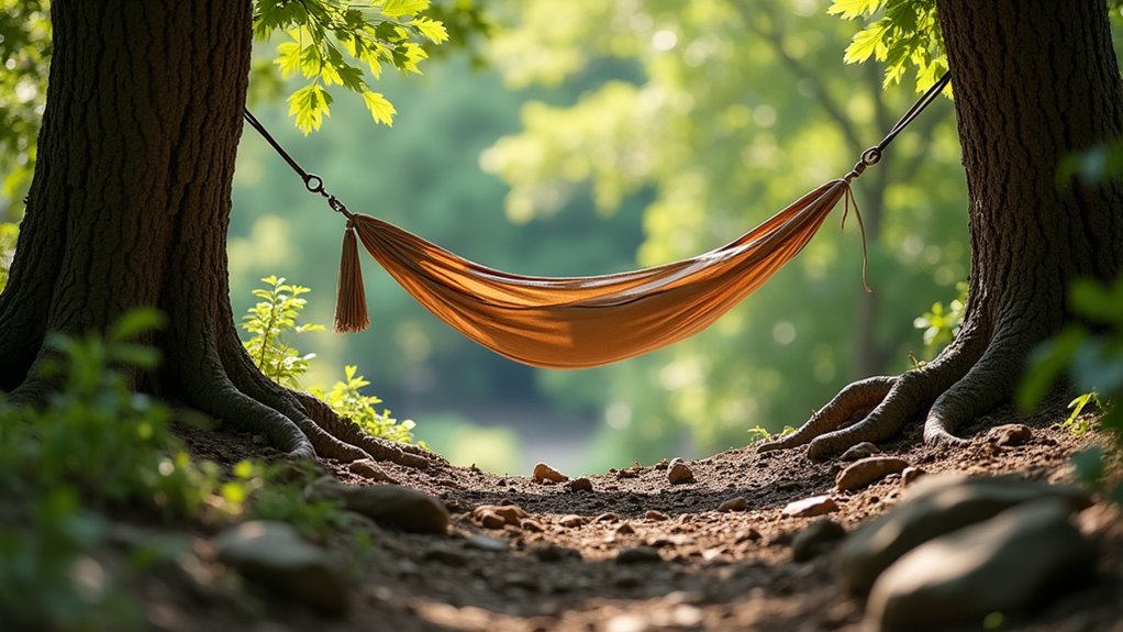 ground independent hammock camping