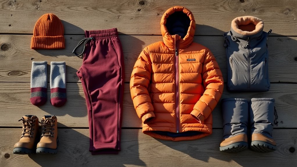 layered clothing for camping
