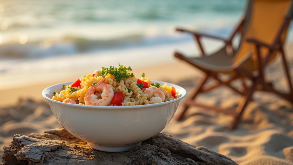 make ahead seafood pasta salad
