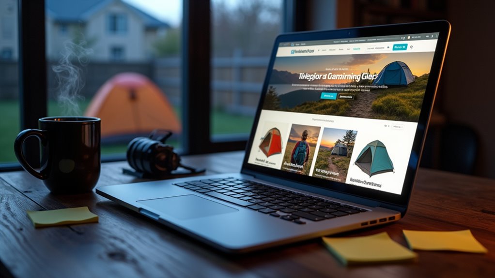 online camping gear shopping