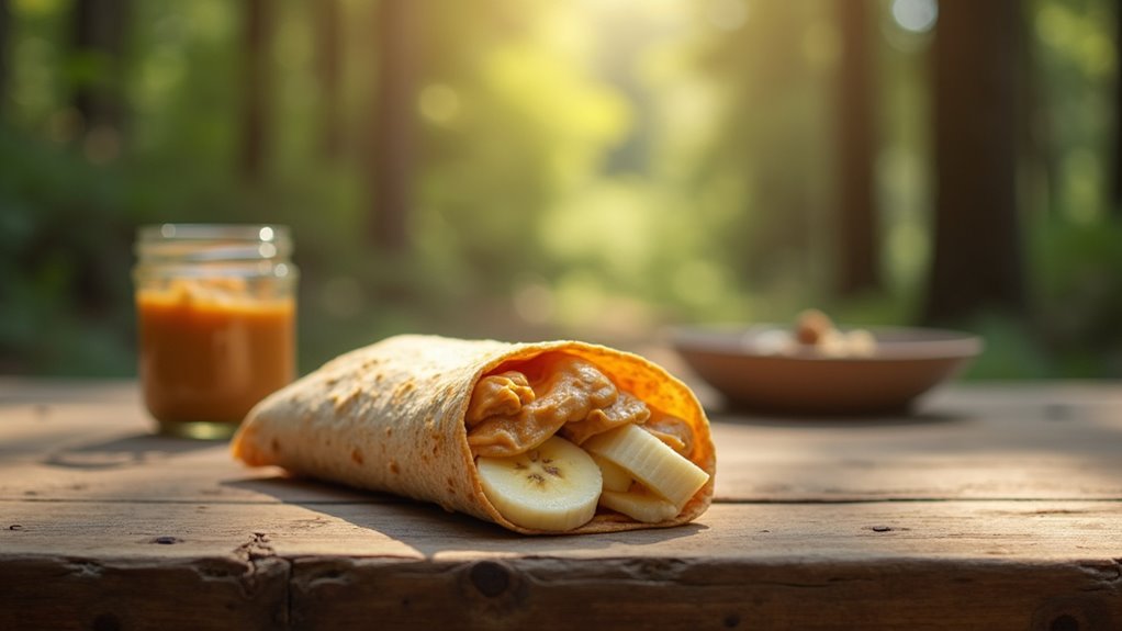 peanut butter banana wrap