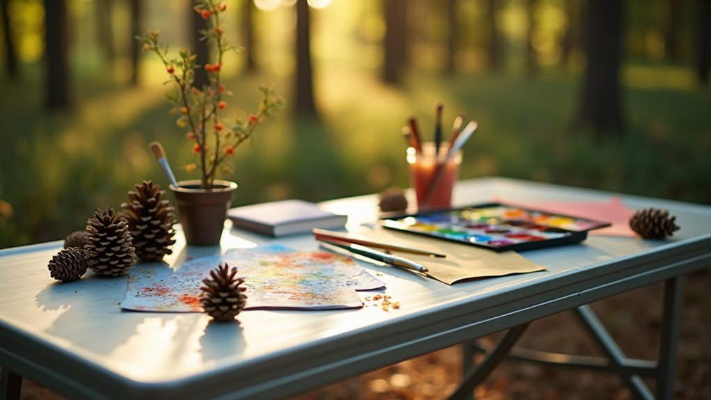 portable outdoor art workspace