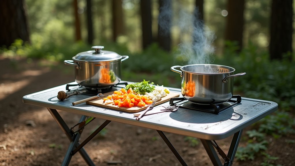 portable outdoor food prep surface