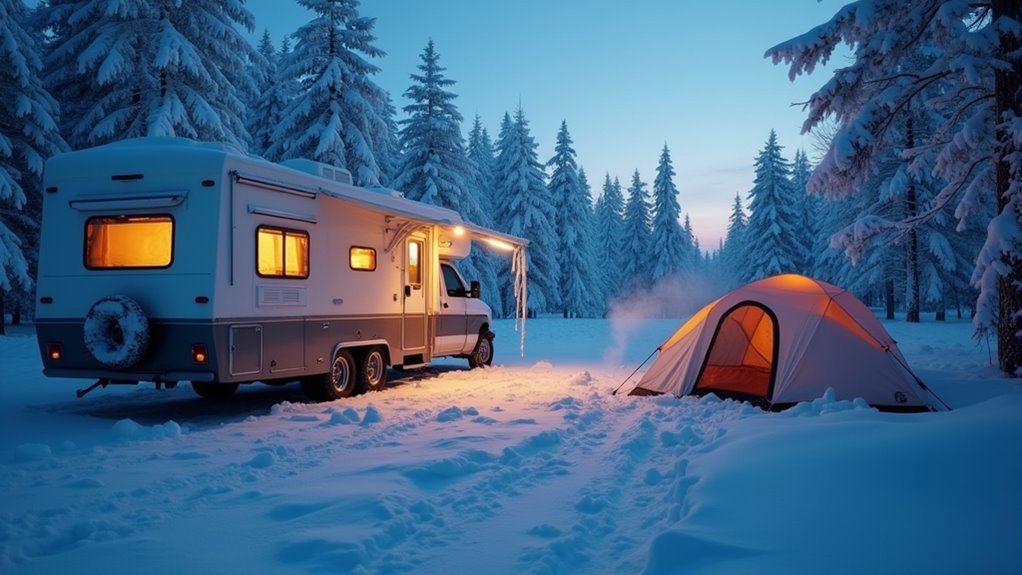 rv insulation keeps campers warm