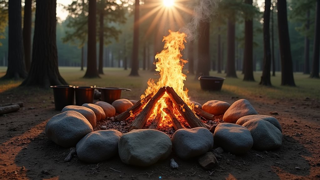 safe efficient campfire building