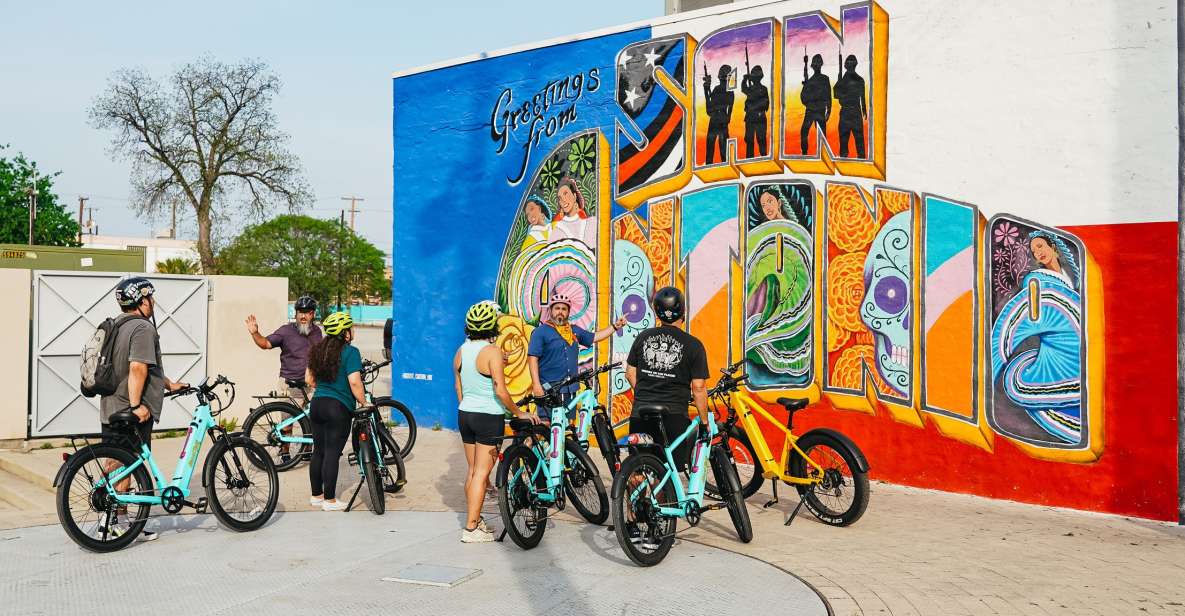 San antonio: murals & hidden gems e bike tour faqs