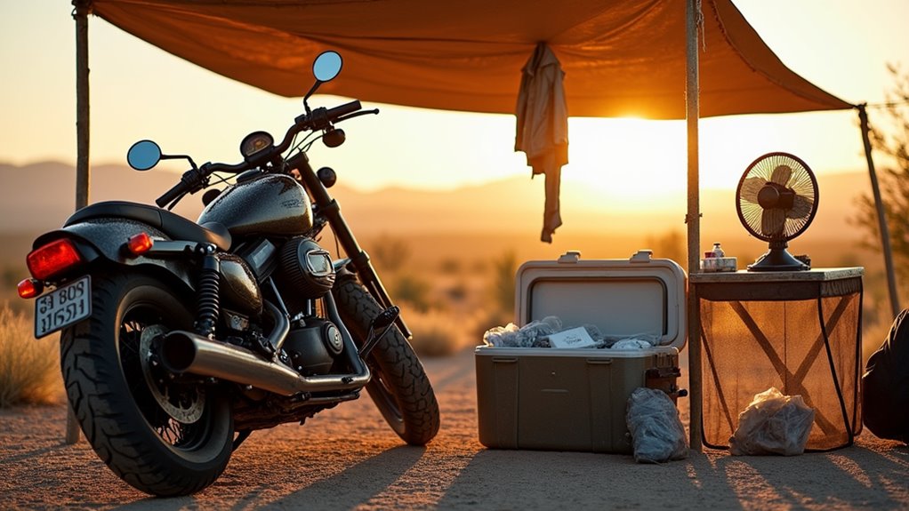 stay cool while riding