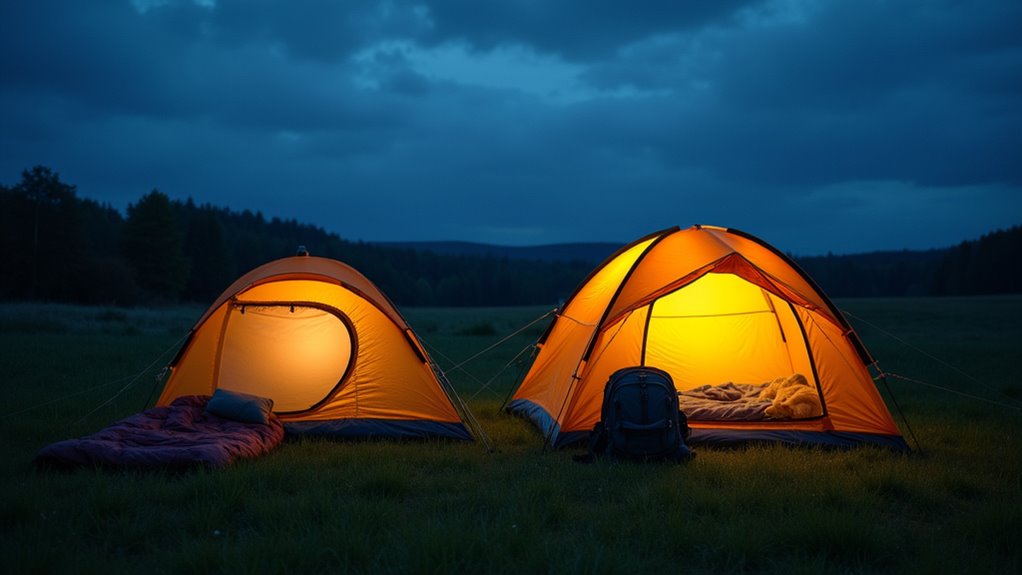 tent capacity and comfort