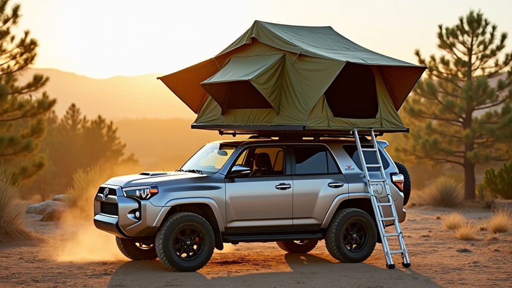 vehicle mounted elevated camping