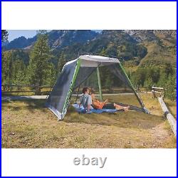 10X10 Screened Canopy Sun Shelter Tent Upf 50+ Protection With Instant Setup White