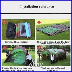 10 Person Searcy Family Camping Tunnel 2Room Waterproof Hiking Cabin Dome Tent