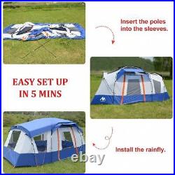 10 Person Tent Waterproof Multi Large Family Camping Tents Skylight for Camping