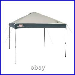 10 X 10 INSTANT CANOPY GAZEBO TENT Tan And Black Straight Leg Home Party Picnic
