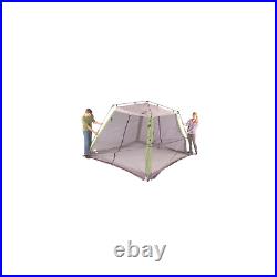 10 X 10 Screened Canopy Sun Shelter Tent with Instant Setup, White