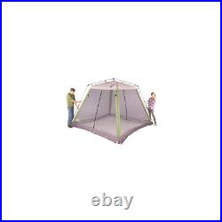 10 X 10 Screened Canopy Sun Shelter Tent with Instant Setup, White