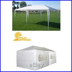 10 X 20 White Wedding Party Camping Tent Gazebo Canopy with Sidewalls Waterproof