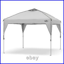 10' x 10' Instant Shelter Pop-Up Canopy Tent with Wheeled Carry Bag, Grey