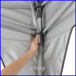 10' x 10' Instant Shelter Pop-Up Canopy Tent with Wheeled Carry Bag, Grey