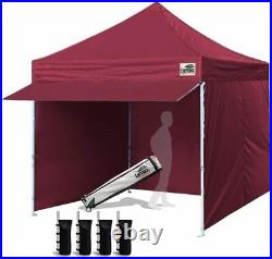 10 x 10 Pop up Canopy Commercial Outdoor Tent & 24 Squre Ft Extended Awningg