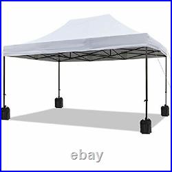 10' x 15' Commercial Canopy Tent Pop Up Instant Canopy Shelter 10x15 White