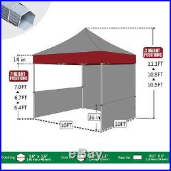10x10 Commercial Custom Logo Printed Pop Up Canopy Show Tent withSide Zipper Walls