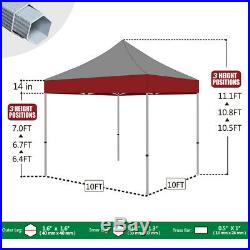 10x10 Custom Logo Printed Ez Pop Up Canopy Commercial Instant Tent Shade Gazebo