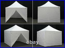 10x10 EZ POP Up CANOPY Commercial Party Tent WithEnclosure Side Walls + Awning
