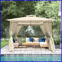 10x10 Ft Gazebo Awning Pop-up Outdoor Canopy Tent For Patio Garden Party Wedding