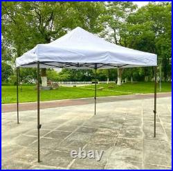 10x10 Ft Outdoor Easy Pop up Canopy Tent, Folding Portable Tent, White Shelters