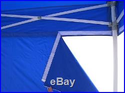 10x10 Outdoor EZ Pop Up Canopy Commercial Instant Shade Tent with4 Side Walls