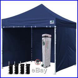 10x10 Outdoor Pop Up Party Tent Patio Gazebo Vendor Canopy+4 Enclosure Side Wall