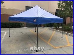 10x10 Pop Up Ezup style Instant Canopy Tent set Blue & White Frame with Tent Top